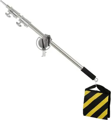Immagine prodotto di Stativo per luci in acciaio inox, borsa per pesi, barra di prolunga