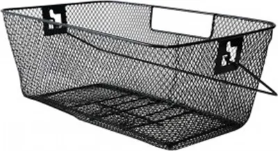 Produktbild von XLC 10032 Hinterradkorb für Schultasche 46x27x18cm, engmaschig, schwarz