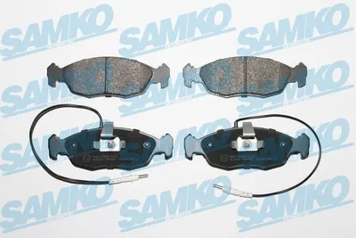 Produktbild von SAMKO Bremsbeläge Satz Vorne Bremsklötze passend für PEUGEOT 106 II Schrägheck (1A, 1C) 5SP450