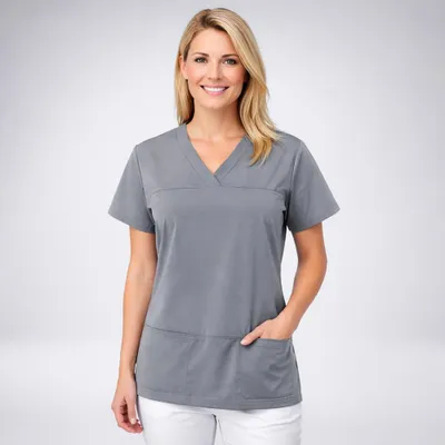 Produktbild von Damen Schlupfkasack, Slim Fit, graphit, Größe 3XL : 3XL : graphit : 72% Polyester 23% Viscose 5% Elasthan
