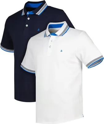 Produktbild von Jack & Jones Paulos Kurzarm-poloshirt 2 Einheiten Blau M Herren Blau M