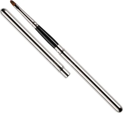 Produktbild von Peggy Sage 135145, Lippenstiftpinsel, Flach, Fein, Schwarz, Edelstahl, Frauen, 4 mm