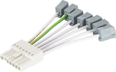 Produktbild von Netzanschlussstecker für LED Linear Modul Trunking Retrofit Universal System Weiß
