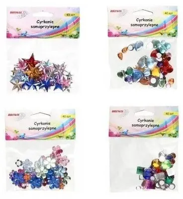 Zdjęcie produktu dla Mieszanka samoprzylepnych dżetów (artykuły szkolne i papiernicze, artykuły kreatywne)