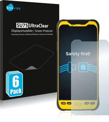 Produktbild von 6x Für Trimble TDC600 Schutzfolie Savvies Displayschutz Display Schutz Folie Klar Transparent