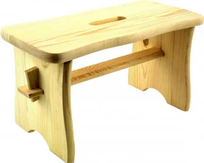 Produktbild von Ryczka-Hocker aus Naturholz | Naturholzhocker | Holzhocker | Holzfahrt | Sitzhocker aus Holz