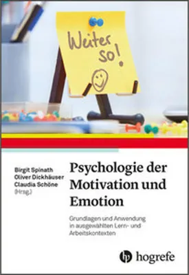Produktbild von Psychologie der Motivation und Emotion