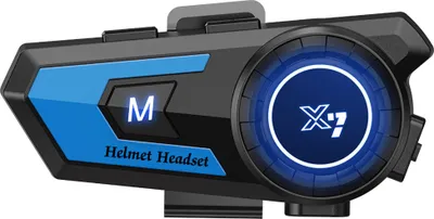Produktbild von Motorcycle headset, Motorrad-Gegensprechanlagen, Helm-Kopfhörer, tragbare Ohrhörer, CVC-Rauschunterdrückung, Bluetooth 5.0
