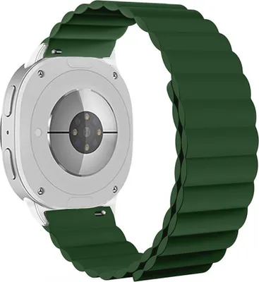 Image de Bracelet en silicone magnétique pour Samsung Galaxy Watch 8 / 8 Classic, vert