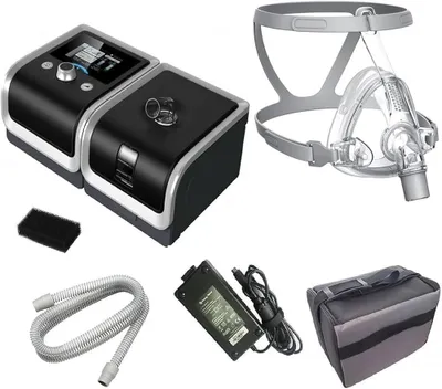 Produktbild von CPAP Gerät Schlafapnoe | Automatische Druckanpassung, integrierter Luftbefeuchter, leise Therapie, Smart App Überwachung