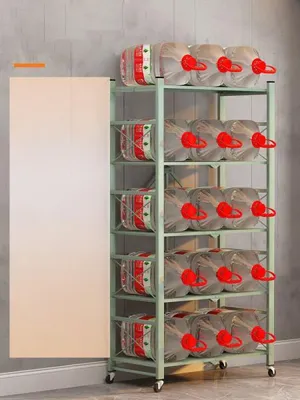 Produktbild von 360Home Einfaches mobiles Klappregal, keine Installation erforderlich 5 Schichten Schwarz
