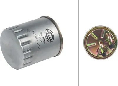 Image de Filtre à carburant à cartouche Ø 86 mm HELLA pour, entre autres, MERCEDES-BENZ CLASSE E