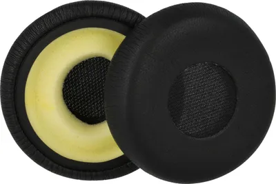 Produktbild von vhbw 2x Ohrpolster kompatibel mit Jabra Evolve 30II, 30, 20, 20se, 40, 65 Kopfhörer Headset, Schaumstoff / Kunststoff Gelb Schwarz