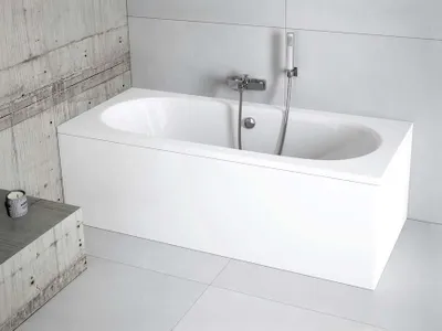 Image de Baignoire rectangulaire - 150 x 75 cm - sans Habillage - Pieds - Vidage - VITAE