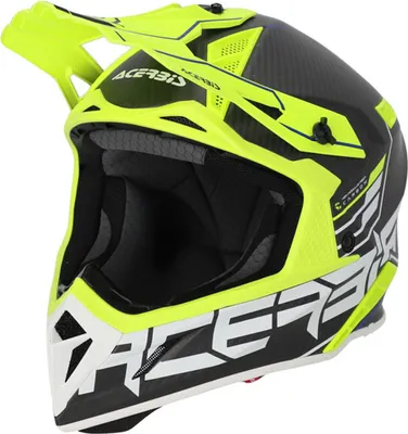 Produktbild von Acerbis Steel Carbon 2023 Motocross Helm, schwarz/gelb, XS (53/54)