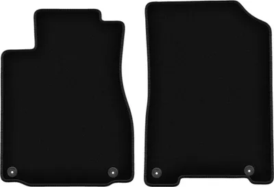 Image de Wielganizator Tapis avant de sol velours sur-mesure pour Honda CR-V IV (2011-2018, SUV) noir, jeu 2 pièces, fixations
