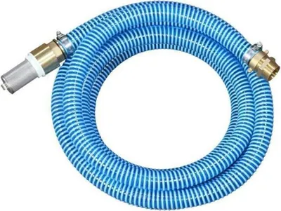 Produktbild von 7m Ansauggarnitur Pumpenschlauch Förderschlauch blau 1" Zoll Spiralschlauch 25x31mm
