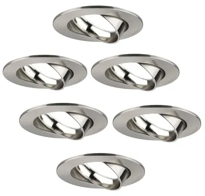 Produktbild von Ledvion 6er Set LED Einbaustrahler Rund 3W dimmbar Kaltweiss