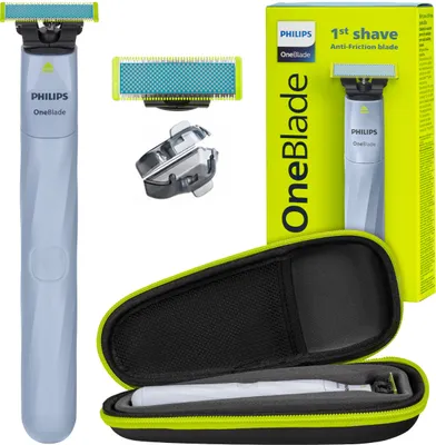 Produktbild von Philips Oneblade First Shave QP1324/20 Trimmer für Teenager + Etui