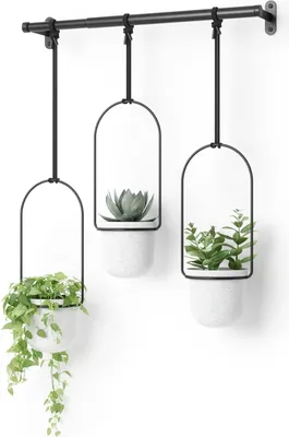 Produktbild von Hängende Blumentöpfe - Triflora Weiß