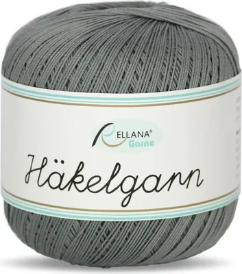 Produktbild von Rellana Häkelgarn, Filethäkelgarn, 50 gr/283m, 100 % Baumwolle hellgrau (14)