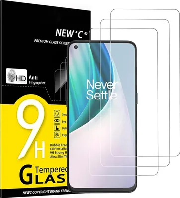 Produktbild von Displayschutzfolie aus gehärtetem Glas für OnePlus Nord N10 5G - 3er Pack