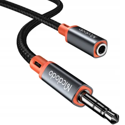 Immagine prodotto di Mcdodo prolunga cavo jack aux a 3,5 mm cavo aux 1,2 M cavo adattatore convertitore audio stereo grigio