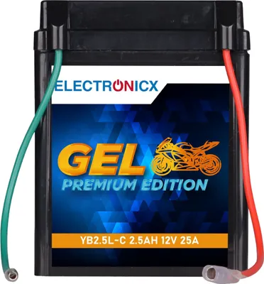 Produktbild von Electronicx Extreme Edition GEL Motorradbatterie 2.5Ah 12V ▶ Motorrad Roller Quad - wartungsfrei rüttelfest auslaufsicher