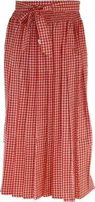 Produktbild von Lange Dirndlschürze Trachtenschürze schürze lang Dirndl Dirndel Rot, Größe:36
