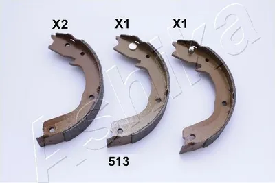 Produktbild von ASHIKA 55-05-513 Handbremsbeläge für MITSUBISHI PAJERO IV (V8W, V9W) Handbremse