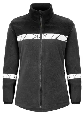 Imagen del producto de Projob - Chaqueta de forro polar para mujer, cremallera frontal completa, modelo ET854 (Talla M) (Gris/)