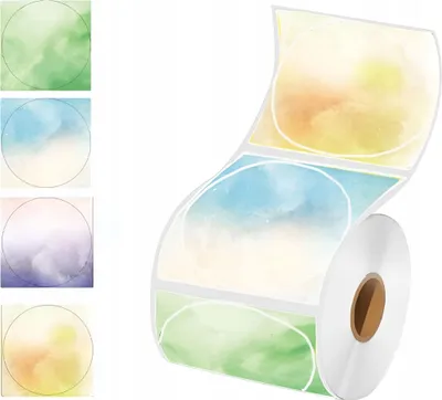 Image de Étiquettes autocollantes de rechange pour Phomemo M110 M200 M220 M221 50x50