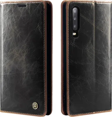Produktbild von Handyhülle für Huawei P30 Kunstleder Flip Cover Hülle RFID Schutz Case Kartenfach Farbe: Dunkelbraun