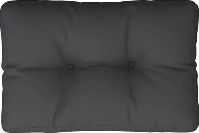 Immagine prodotto di vidaXL Cuscino Pallet nero 50x40x12 cm tessuto
