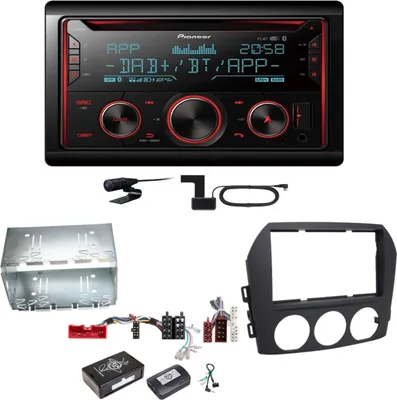 Produktbild von Pioneer FH-S820DAB Digitalradio Bluetooth FLAC USB Einbauset für Mazda MX-5 NC