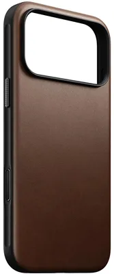 Produktbild von Handyhülle aus Naturleder für iPhone 18 Pro Max / 17 Pro Max, Nomad Modern Leather Case mit MagSafe, Braun