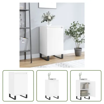 Obrázek produktu pro The Living Store Příborník bílý 40x35x70 cm Materiál na bázi dřeva