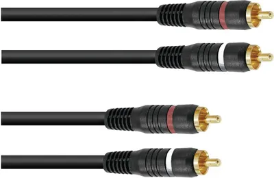 Produktbild von OMNITRONIC Cinch Kabel 2x2 0,6m