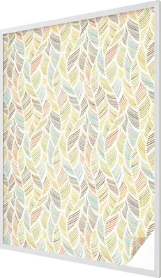 Produktbild von Buntglas Fensterfolie – 146x100 cm – Stained-Glass Design – blickdichte dekorative Sichtschutzfolie – selbstklebend, UV-Schutz – Regenbogenfedern