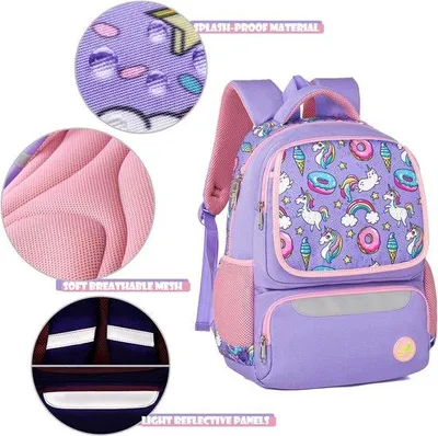 Produktbild von Famanu Rucksack Einhorn Multicolor - 40 x 28 x 17 cm