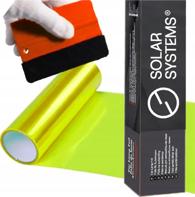 Produktbild von Solar Systems | Folie zum Abdunkeln - 30x200 cm - Gelb - Selbstklebend - Wetterfest und Kratzfest