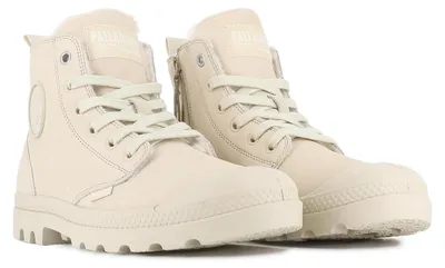 Imagen del producto de Botines de cordones para mujer en color beige