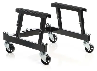 Image de Chariot de montage sur roues, 680 kg - Réglable de 300 à 380 mm - Acier allié