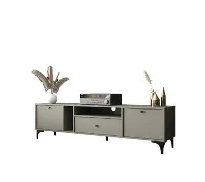 Produktbild von RTV-Schrank 180 cm Olive Schwarzes Zubehör LT1-01