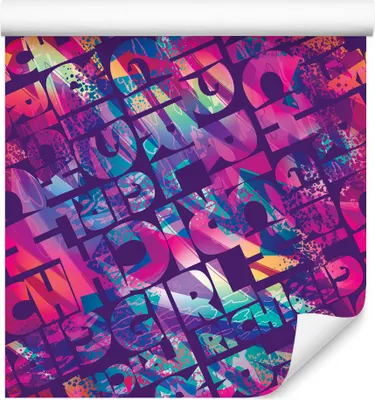Immagine prodotto di 10m VLIES WALLPAPER rotolo camera dei bambini graffiti ragazza moderno street XXL