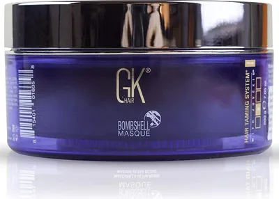 Produktbild von GK HAIR Global Keratin Ultra Blonde Bombshell Masque (7.05 Fl Oz/200 g) Semipermanente, langanhaltende, haartonisierende Farbpigmente, feuchtigkeitsspendende Styling- und Färbemaske für alle Haartypen, Unisex