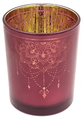 Produktbild von Kerzenlichthalter Metallic Mandala – 2er-Set – 10 x 12,5 cm