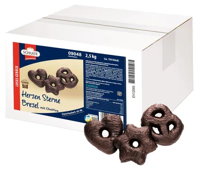 Produktbild von Schulte Herzen Sterne Brezel mit ChoViva 2,5kg