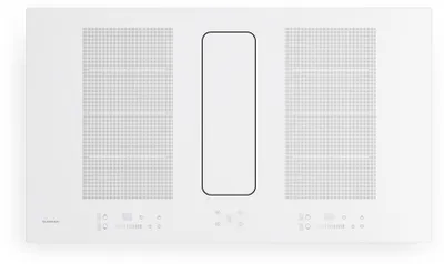 Produktbild von Klarstein ChefFusion Induktionskochfeld mit Dunstabzug 90 cm – 4 Kochzonen, 7200 W, 504,3 m³/h, Flex-Zonen, Umluftbetrieb und Abluftbetrieb