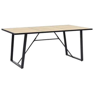 Produktbild von Esstisch Eichenfarbe 200x100x75 cm MDF